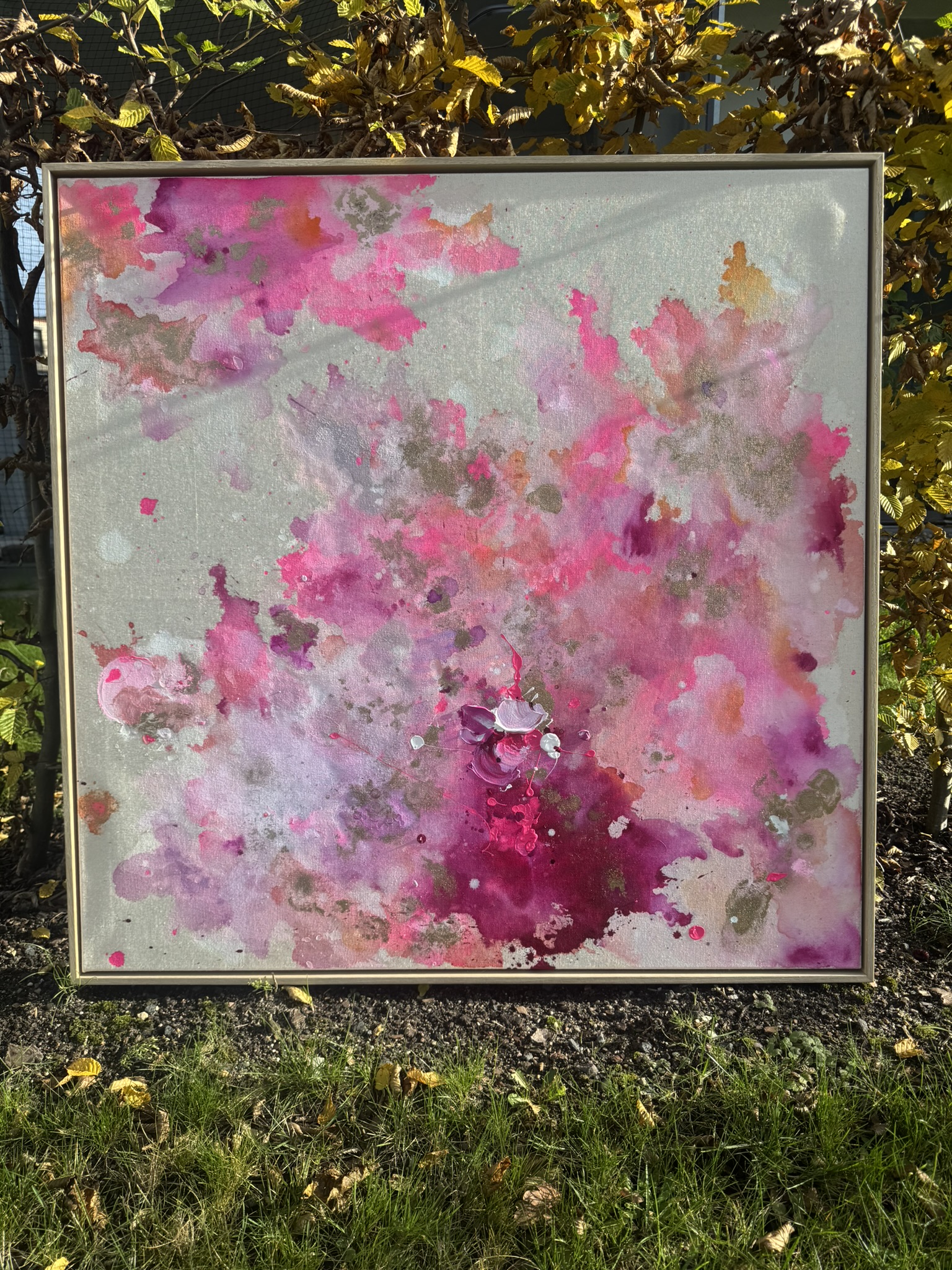 Pure Serie, 2025, Acryl und Gold auf roher Baumwollleinwand, Ansicht 17
